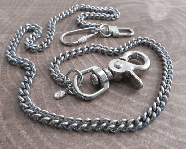 Wallet Chain Stainless Steel Cuban Smooth 250