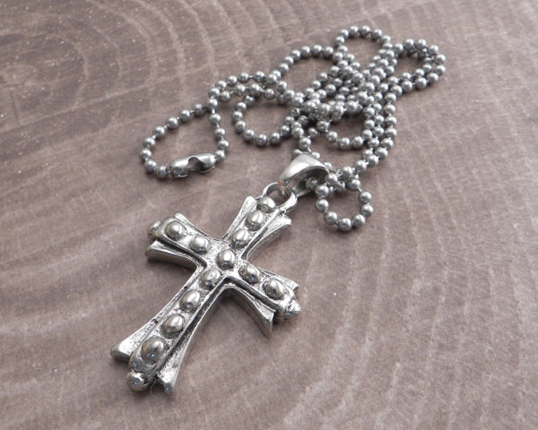 Bolt Cross Pendant on Chain
