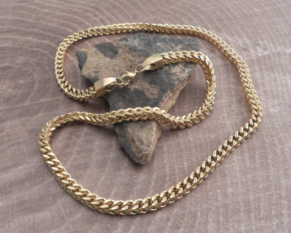 Franco Gold Stainless Steel Necklace