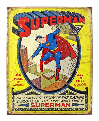 Superman Issue 1 Tin Sign