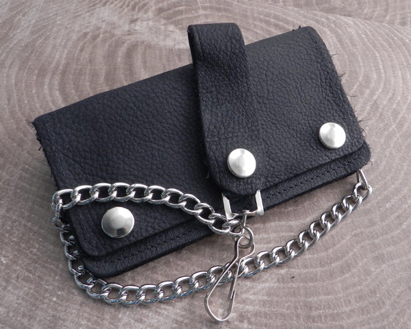 Chain Wallet Brown Leather Biker Soft | AMiGAZ Attitude Approved