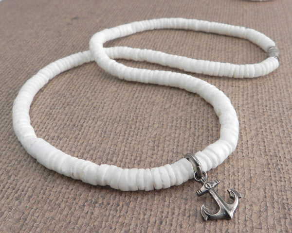 Pukka Shell Necklace With Anchor