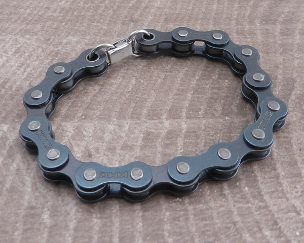 Amazon.com: Chain Reaction Recycled Black Bicycle Bike Chain Bracelet Punk  Kitsch Geek : Handmade Products