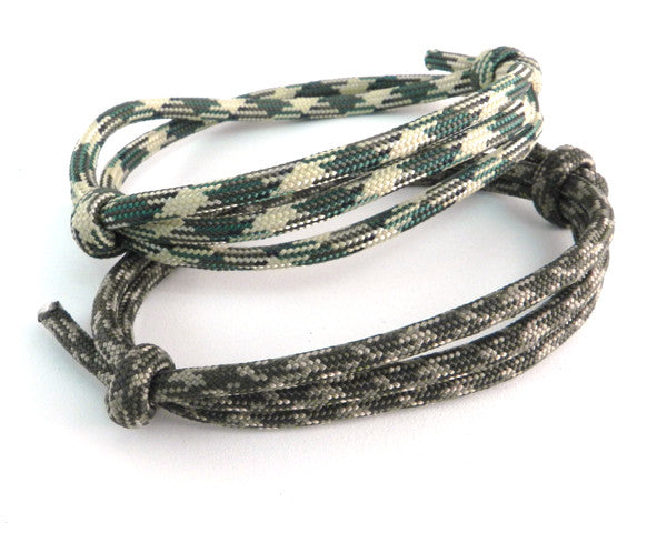 Paracord Double Slider 2 Pack Green & Tan Camo