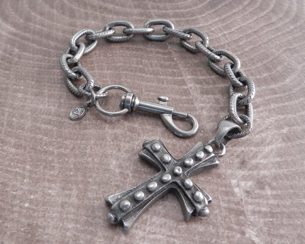 Link Hack Bracelet with Bolt Cross