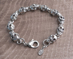 アクセサリー Vintage Silver Roller Chain Bracelet 925 925 Sterling Silver Bike Chain Bracelet for Biker Solid Punk