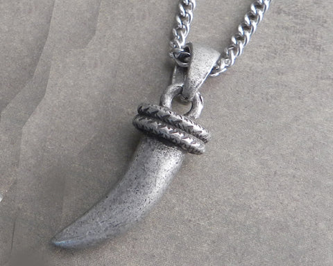Saber Tooth Pendant on Chain
