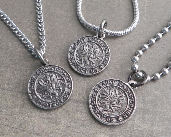 Saint Christopher Pendant on Chain