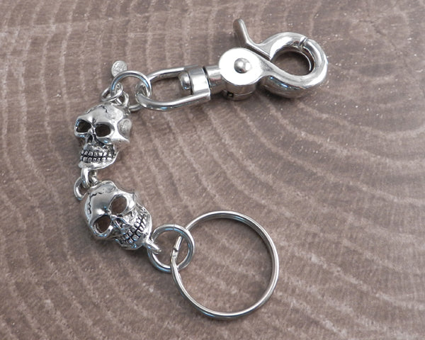 AMiGAZ Monster Skull 2 Head Key Chain