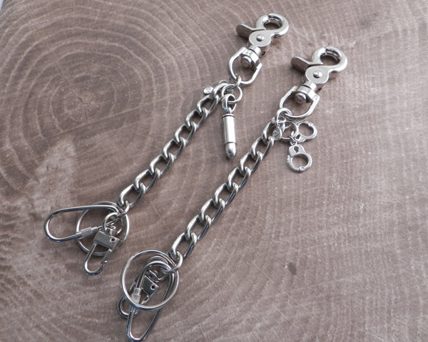 Shackle Key Chain 4" with Bullet pendant