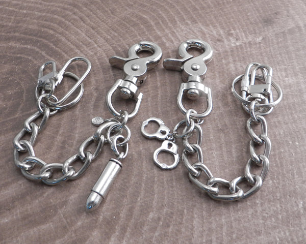 Shackle Key Chain 4" with Bullet pendant