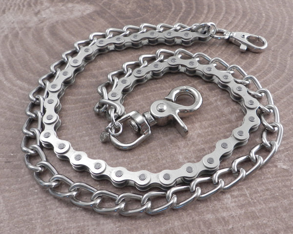 AMiGAZ Bike Chain & Shackle Double Wallet Chain Black