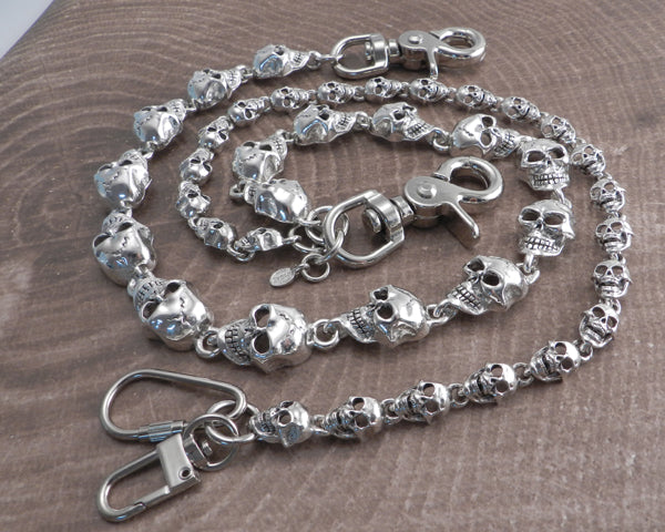 Skull Double Wallet Chain