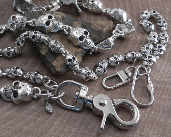 小物 emostanceclub skull dice wallet chain 10mm 18K White Gold