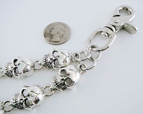 Monster Skull Double Wallet Chain