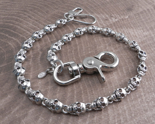 Flat Skull Wallet Chain | AMiGAZ Attitude Approved Accessories