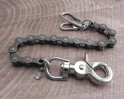 Bike Chain Key Leash Camo Brown