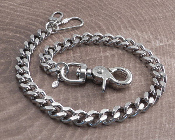Double King's Link Wallet Chain Stainless Steel American Made