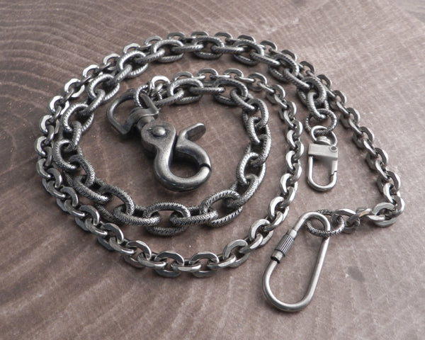 Flat Iron & Link Hack Double Wallet Chain