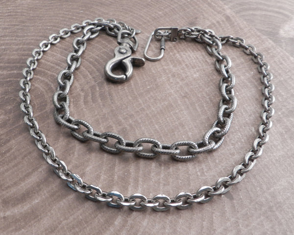 Flat Iron & Link Hack Double Wallet Chain