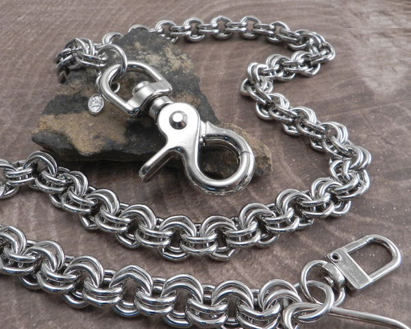 Double Ring Wallet Chain