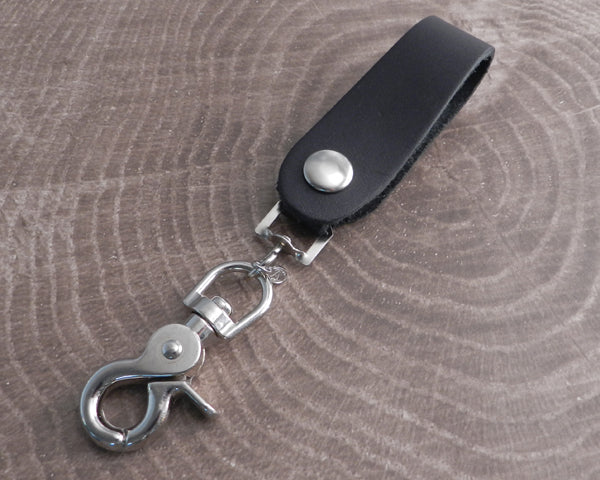 AMiGAZ Leather Loop and Trigger Snap Hook Keychain