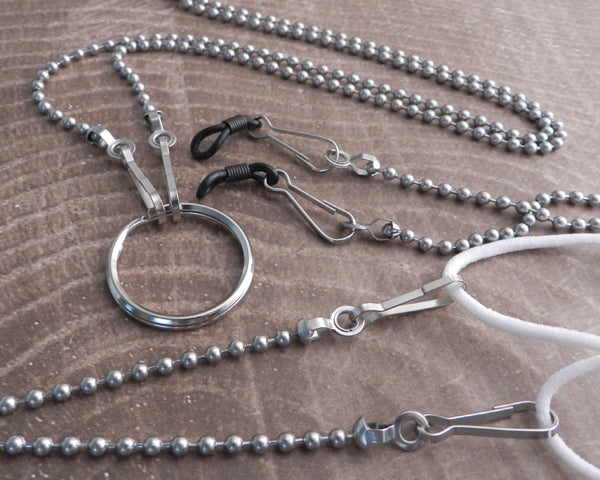 Mask & Eyeglass Leash 3mm Stainless Steel Ball Chain Leash Lanyard