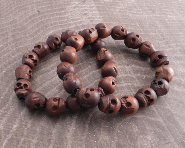 Amazon.com: Adorainbow 30pcs Wooden Skull Beads Charm Braclets Bracelet for  Charms Skull Necklace Mini Skull Head Figurines Mini Beads Skull Head Wooden  Beads Halloween Wooden Bead Beadwork Skeleton : Arts, Crafts &