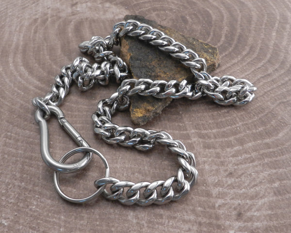 Pure Steel Smooth Leash - Necklace