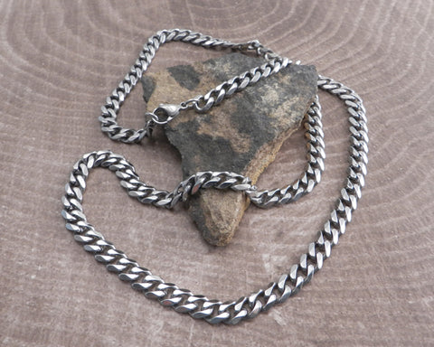 Cuban Medium 7mm Stainless Steel Necklace