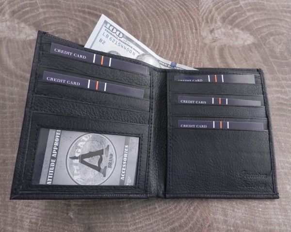 Leather Hipster RIFD soft Wallet