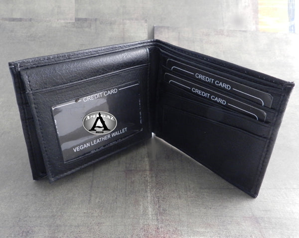 Vegan Leather Leaf Bi-fold Wallet