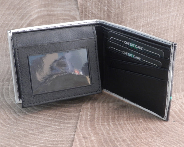 Vegan Leather St Christopher Bi-fold Wallet