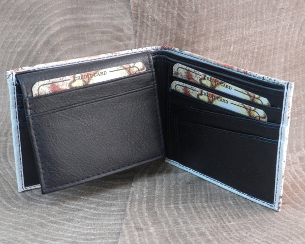 Vegan Leather Skull Speaking Bi-fold Wallet