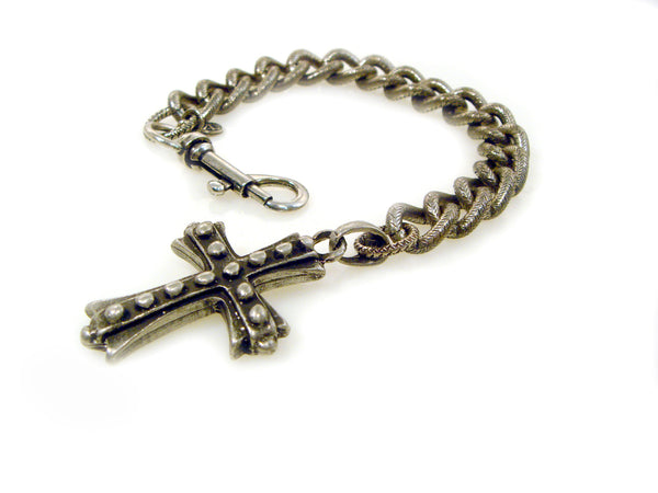 Smooth Leash Hack Bracelet with Bolt Cross