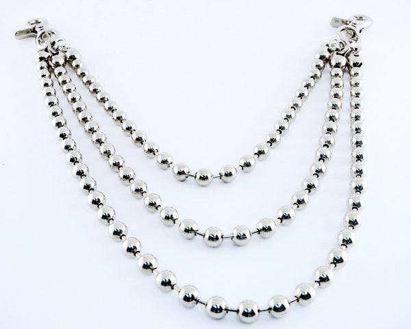 Ball Chain Triple Wallet Chain