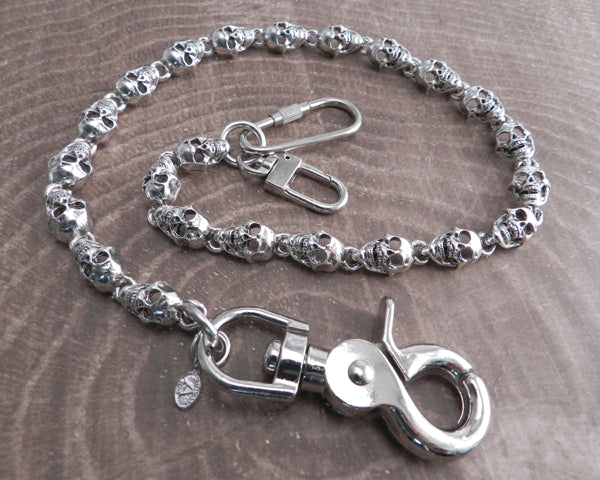 Flat Skull Wallet Chain | AMiGAZ Attitude Approved Accessories