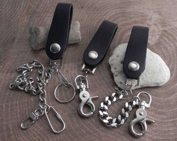Accessory Chain Loop Leather Wallet Chain Loop Black | AMiGAZ Attitude Approved Accessories