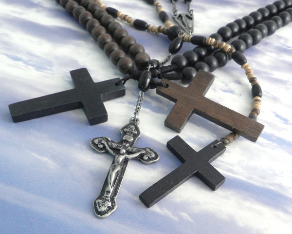 Rosary Necklace Mixed Coco Bead