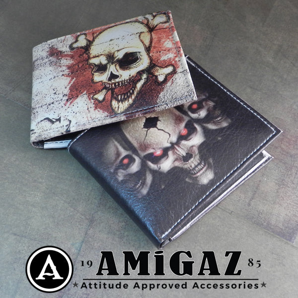 Vegan Skull Red Eye Bi-Fold Wallet